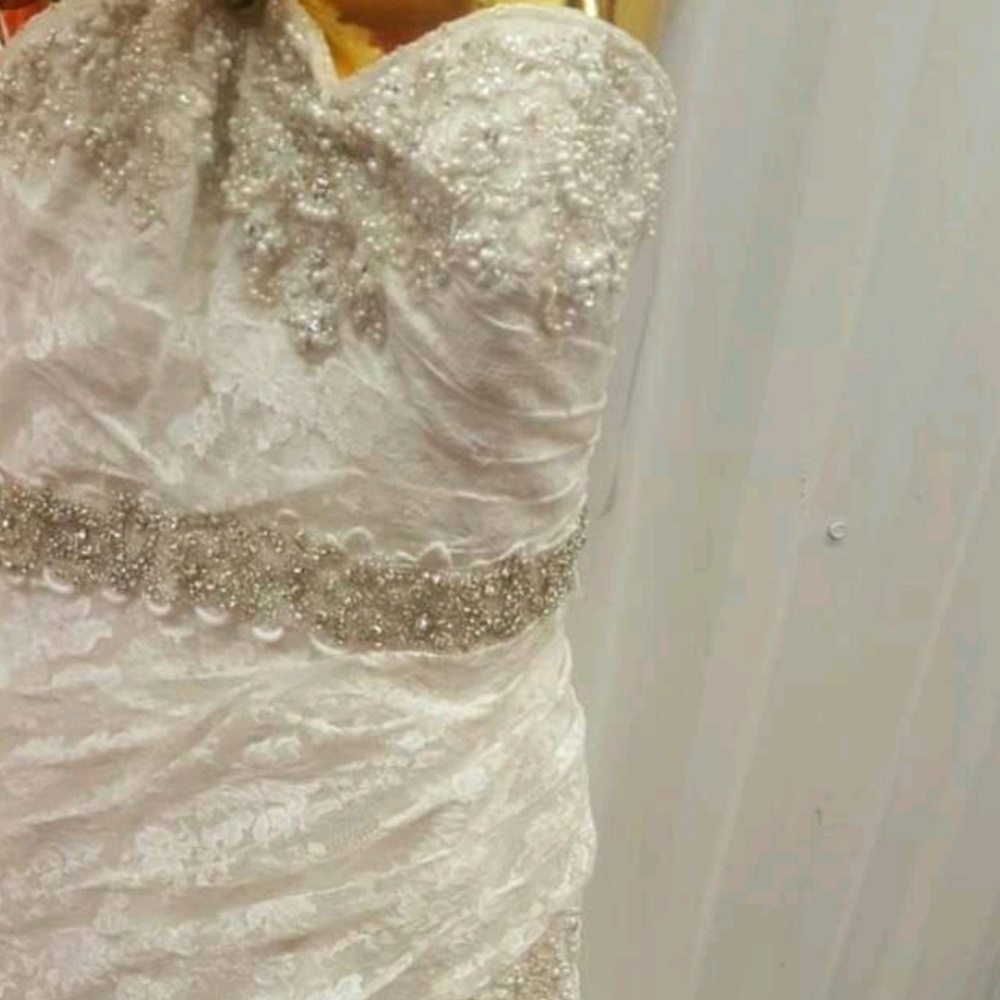 One of a kind wedding lace dress